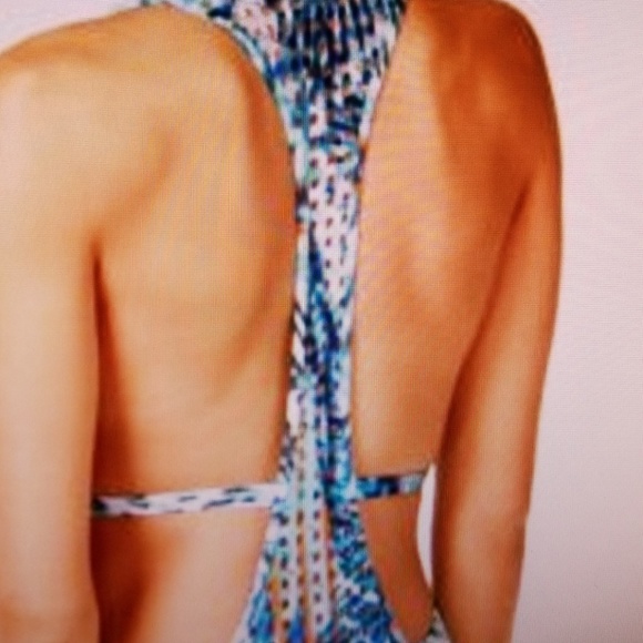 Multicolor Print Tummy Toner One Piece Swimsuit - Picture 3 of 3